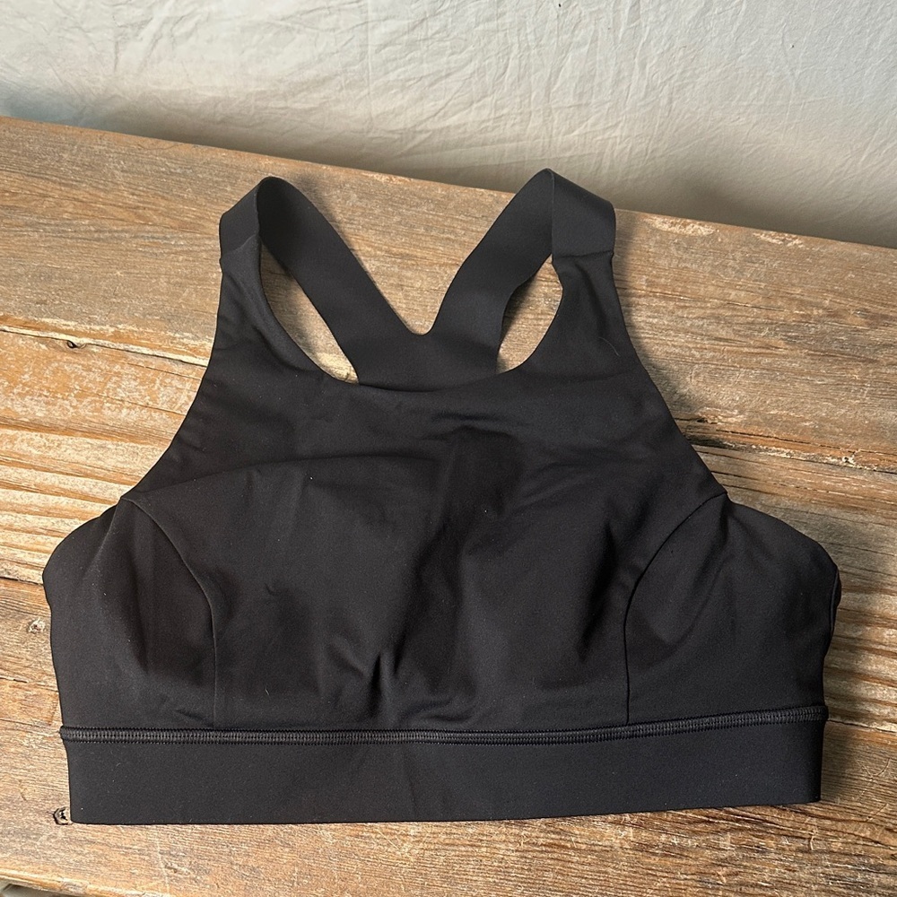 lululemon athletica Black High-Neck Racerback Sports Bra